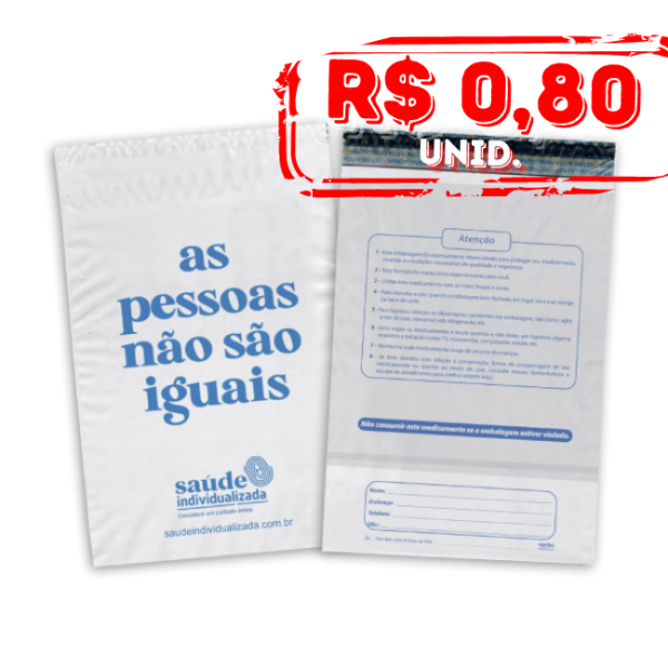 Pack c/1000 Envelope para Delivery - 32x40 - Saúde Individualizada