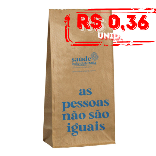 Pack c/2000 - Saco de Papel - Saúde Individualizada