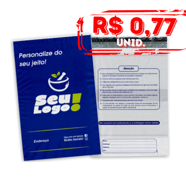 Pack c/8000 - Envelope para Delivery - 32x40 - Personalizado
